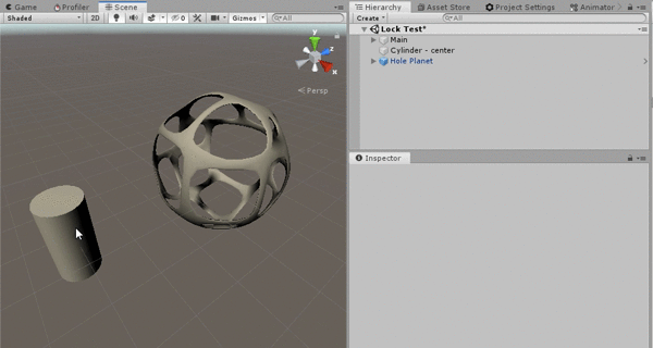 Reset buttons added to the Transform inspector