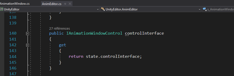 The controlInterface property in AnimEditor.cs