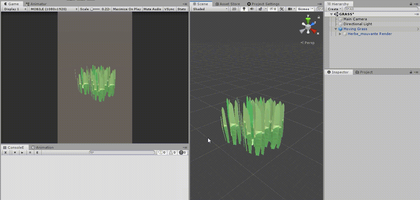 Previewing an animation directly from the scene view
