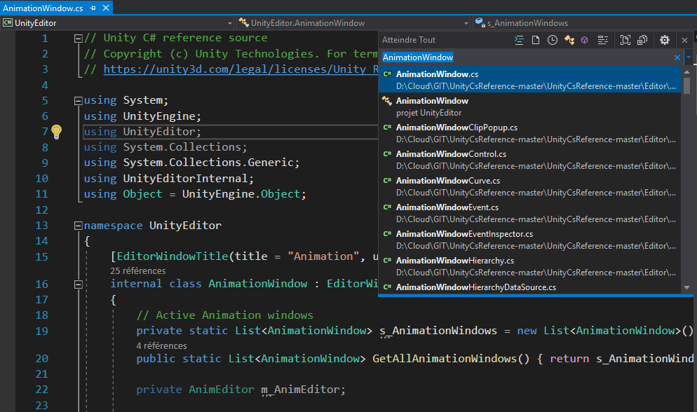 AnimationWindow.cs in the Unity C# reference source