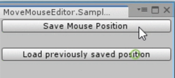 Moving the mouse cursor by code in the Unity editor