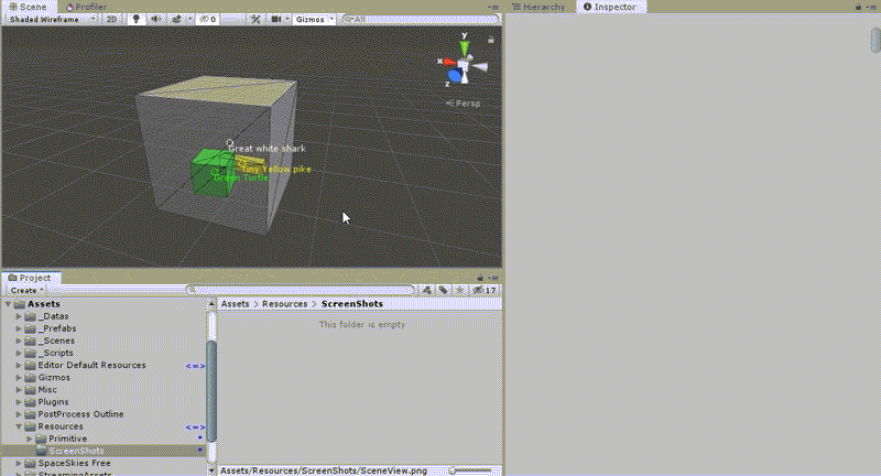 Pressing CTRL + ALT + S on a focused EditorWindow takes a screen capture of it