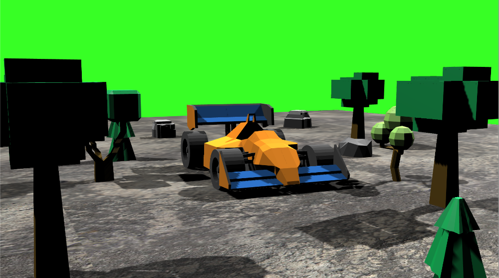 Camera switching between perspective and orthographic projection