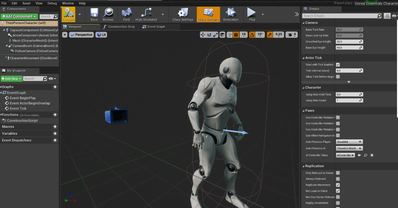 First steps in Unreal Engine